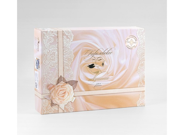 Комплект постельного белья Шантильи 2 сатин двуспальный евро (подарочная коробка)