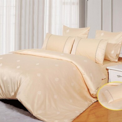 Комплект постельного белья "Arlet AD-002" жаккардовый шелк, двуспальный евро