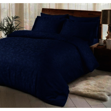 Комплект постельного белья Tac Brinley (синий) жаккард-люкс, двуспальный евро