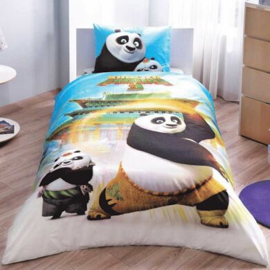 Комплект детского постельного белья Tac Kung Fu Panda Movie ранфорс, 1,5 сп.