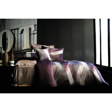 Комплект постельного белья Issimo Helix purple сатин-делюкс, двуспальный евро