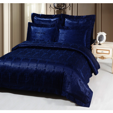Комплект постельного белья "Kingsilk SB-113" жаккардовый шелк, двуспальный евро