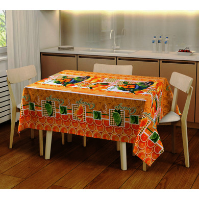Набор для кухни Текс-Дизайн "Мандаринки №1" (скатерть 120х145 см + 2 полотенца 47х70 см)