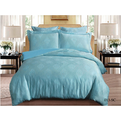Комплект постельного белья Cleo Soft Cotton Эльзас (голубой), сем.