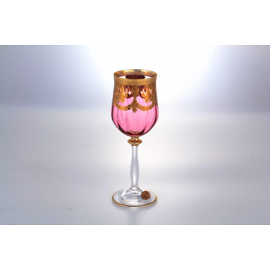 Набор бокалов для вина "Veneziano Color" (розовый)