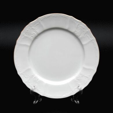 Набор тарелок "Бернадотт Белый узор" 27 см. 6 шт.