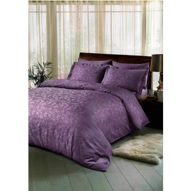 Комплект постельного белья Tac Brinley (лиловый) жаккард-люкс, двуспальный евро