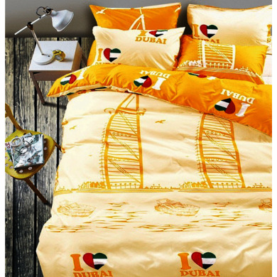 Комплект постельного белья Liliya Dubai (кремовый) микрофибра, двуспальный
