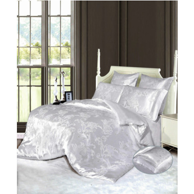 Комплект постельного белья "Arlet AS-020" жаккардовый шелк, двуспальный евро
