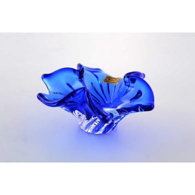 Ваза для конфет "Egermann 5116Е" (синяя) 13 см