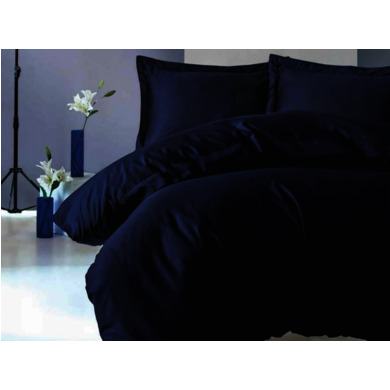 Комплект постельного белья Cottonbox Elegant (синий) сатин, двуспальный евро