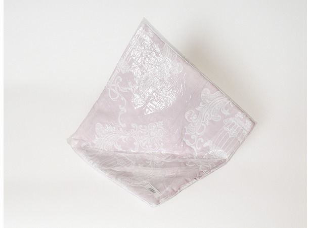 Наволочка декоративная Cleo Барселона с абстрактным узором 45х45 см (бело-персиковая)