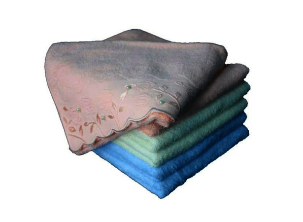 Набор махровых полотенец Жемчужное 34х76 см 48х90 см 2 шт (голубой)