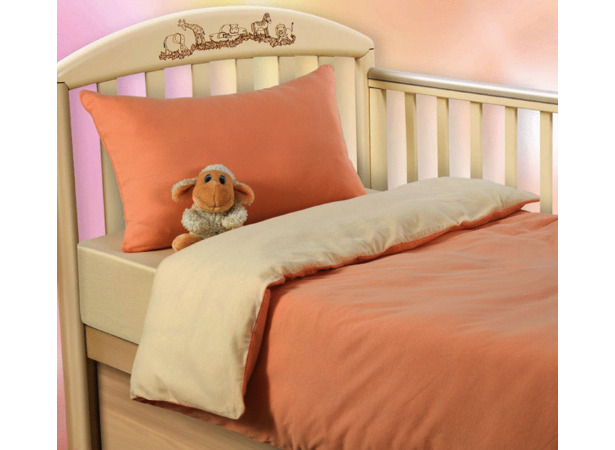 Комплект постельного белья Текс-Дизайн Нежный персик трикотаж детский