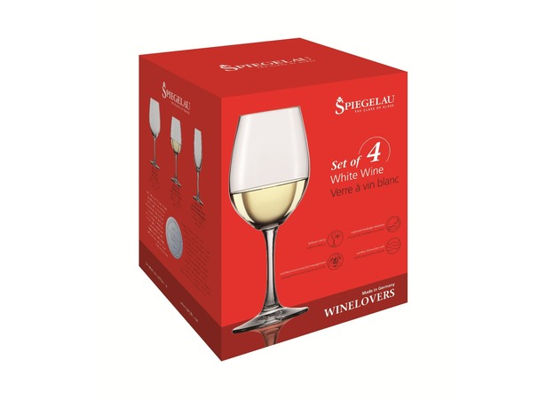 Набор из 4-х бокалов для белого вина Вайнлаверс 380 мл