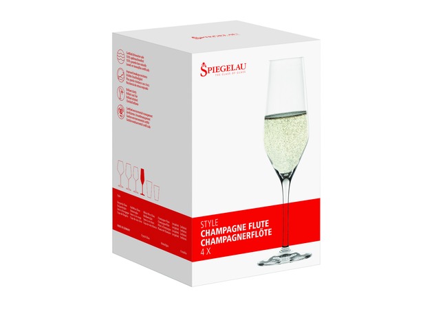 Набор из 4-х бокалов для шампанского Стайл 240 мл