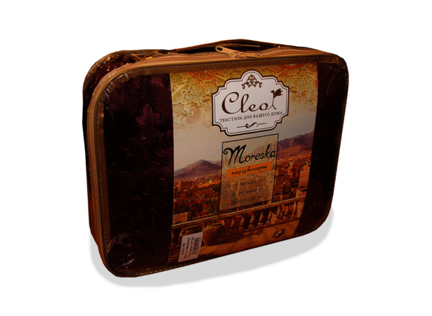 Плед Cleo Moreska (серо-коричневый) 200х220 см евро