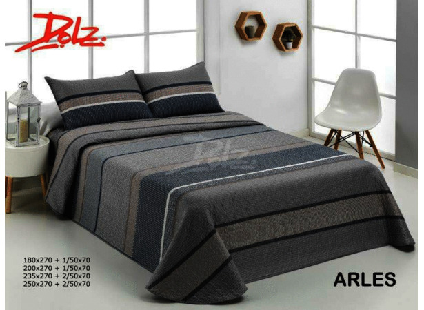 Покрывало стеганое Dolz Arles 235х270 см + 2 наволочки 50х70 см