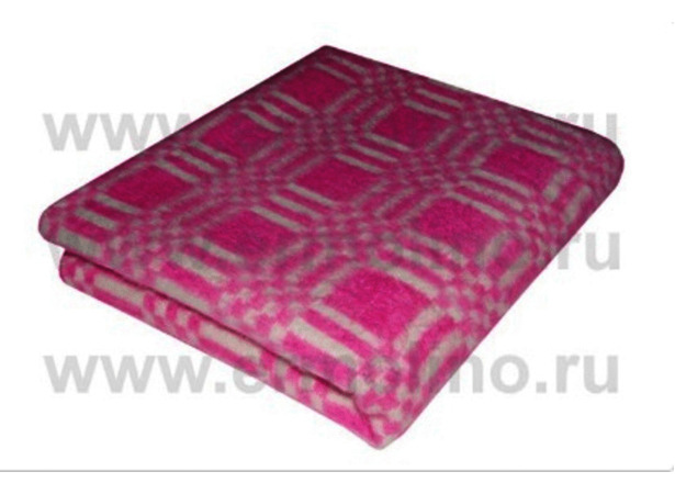 Одеяло байковое Ермолино 100х140 см (малиновое)