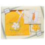 Набор для сауны женский Valentini Flower 2 (парео женское + полотенце + сумочка) желтый