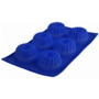 Форма для кексов 6 ячеек фигурные 30х175х38см Silicone (синяя)