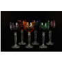 Набор бокалов для вина Цветной хрусталь 220 мл 6 шт
