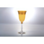 Набор бокалов для вина Анжела Матовая полоса 250 мл 6 шт (желтый)