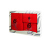 Комплект полотенец Valentini Posy (коралловый) 30х50 см 50х100 см 100х150 см 3 шт