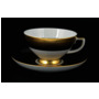 Набор чайных пар Rio Black gold (чашка 220 мл + блюдце) на 6 персон