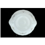 Тарелка для торта Констанция Серый орнамент Отводка платина 27 см