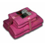 Комплект полотенец Bayramaly Волна 50х90 см 70х140 см 4 шт (розовый)