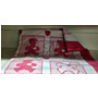 Одеяло байковое Vladi Барни 100х140 см (бело-розовое)